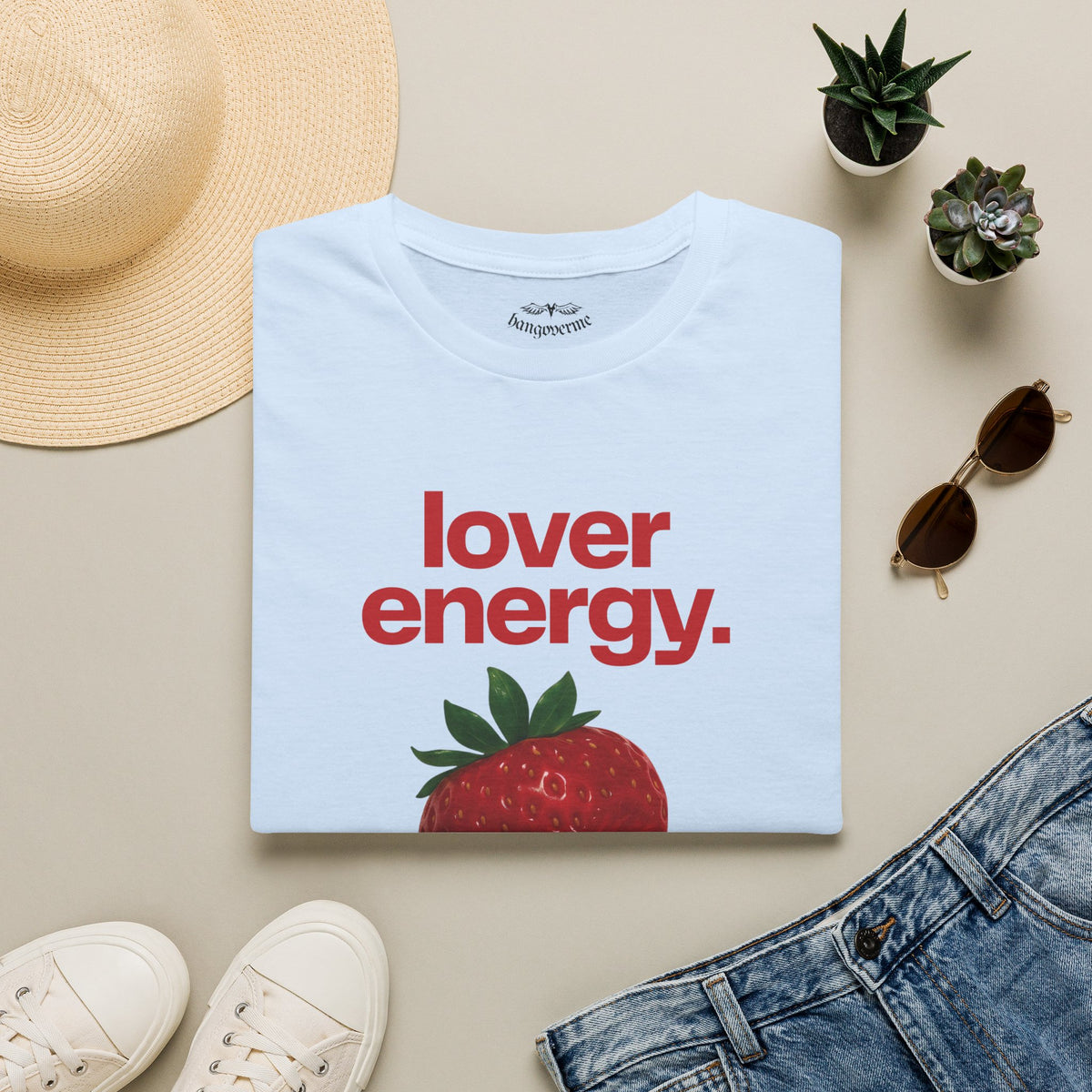 Lover Energy T‑Shirt — Strawberry
