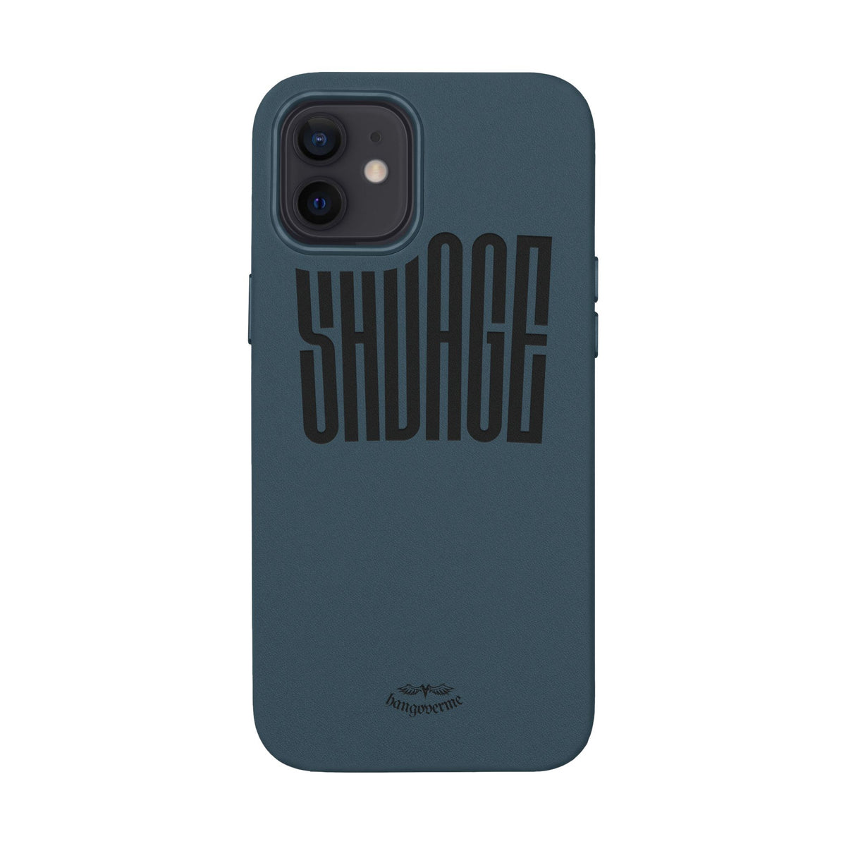 Engraved PU Leather Phone Case — 'SAVAGE' Brown Protective Cover