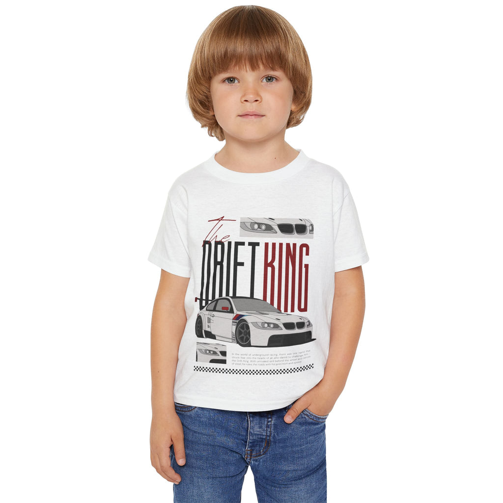 Toddler Drift King Car T‑Shirt — Racing Graphic Tee for Kids