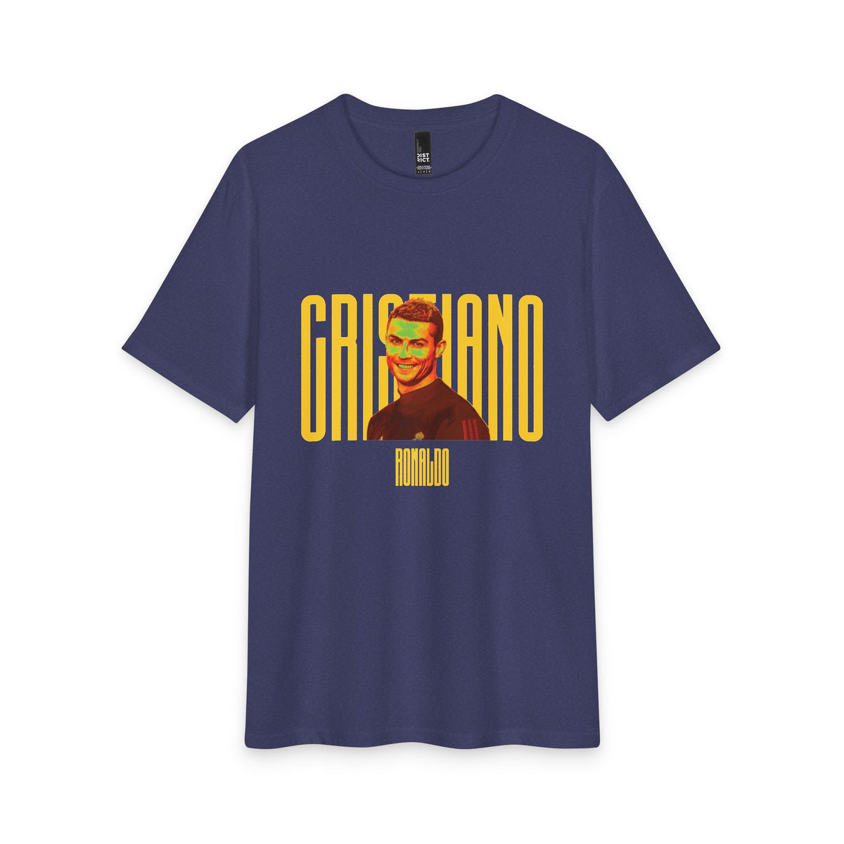 Cristiano Retro Portrait T-Shirt — Vintage Football Fan Tee
